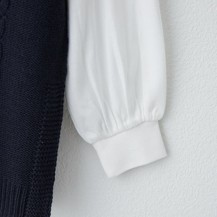 【NAO】ニットベスト+ロンT | RMAF NICE CLAUP / OLIVE des OLIVE | 詳細画像4