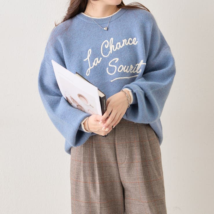 【NAO】コード刺繍ロゴプルオーバー | RMAF　NICE CLAUP / OLIVE des OLIVE | 詳細画像4 