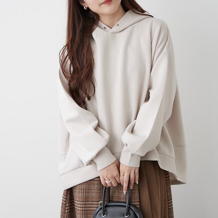 【NAO】ダンボール前後差パーカープルオーバー | RMAF　NICE CLAUP / OLIVE des OLIVE | 詳細画像3 
