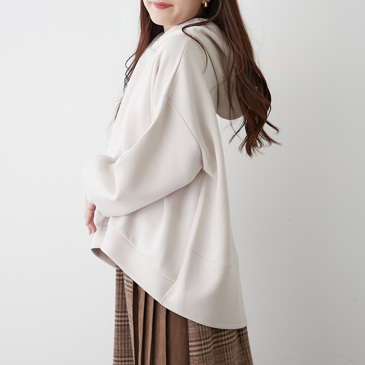 【NAO】ダンボール前後差パーカープルオーバー | RMAF　NICE CLAUP / OLIVE des OLIVE | 詳細画像6 