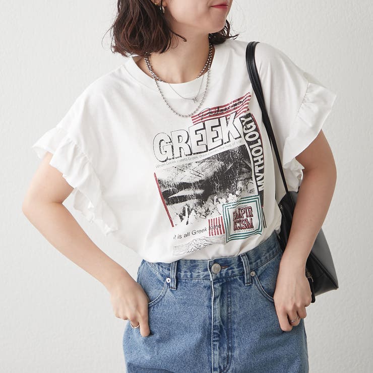 【NAO】袖フリルTシャツ | RMAF　NICE CLAUP / OLIVE des OLIVE | 詳細画像2 