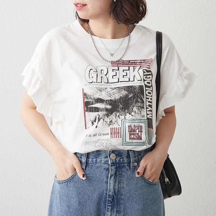 【NAO】袖フリルTシャツ | RMAF　NICE CLAUP / OLIVE des OLIVE | 詳細画像3 