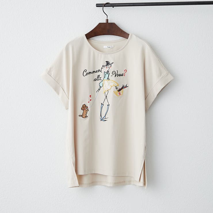 NAO】アート刺繍Tシャツ[品番：OLOW0016293]｜RMAF NICE CLAUP