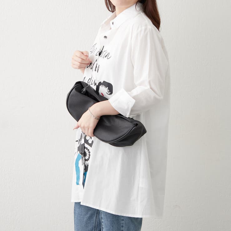 【NAO】アート柄ロングシャツ | RMAF　NICE CLAUP / OLIVE des OLIVE | 詳細画像5 