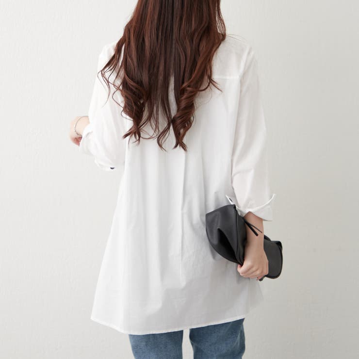 【NAO】アート柄ロングシャツ | RMAF　NICE CLAUP / OLIVE des OLIVE | 詳細画像6 