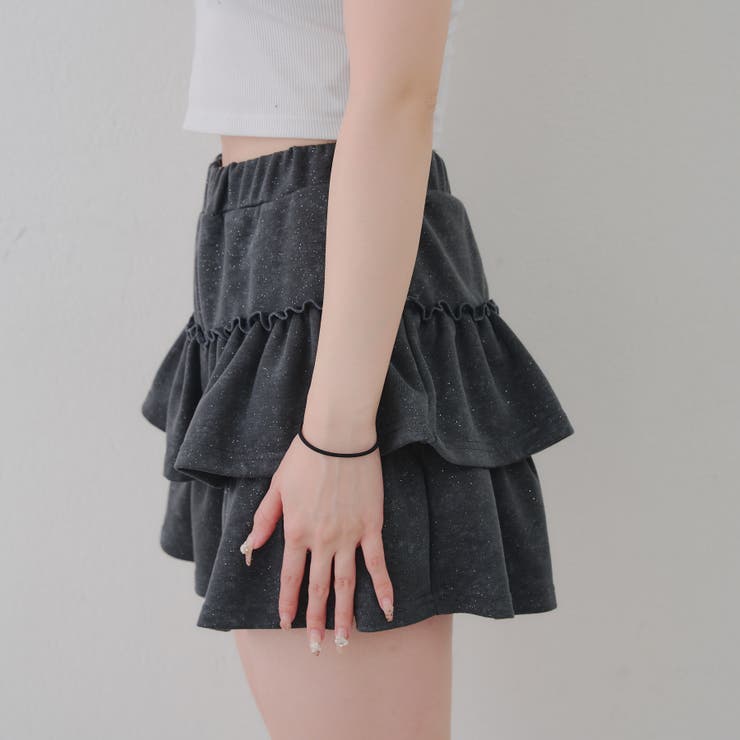 【セットアップ対応】ピグメント風スウェットティアードスカート | RMAF　NICE CLAUP / OLIVE des OLIVE | 詳細画像30 