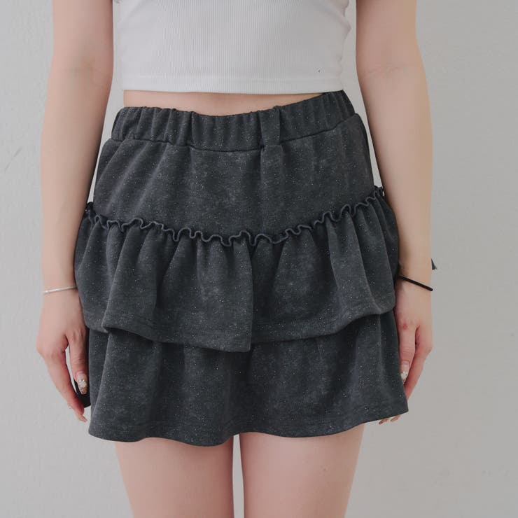 【セットアップ対応】ピグメント風スウェットティアードスカート | RMAF　NICE CLAUP / OLIVE des OLIVE | 詳細画像29 