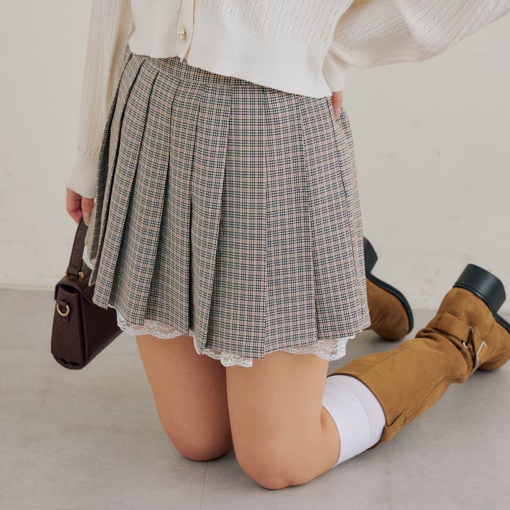 【セットアップ対応】裾レースプリーツスカート | RMAF　NICE CLAUP / OLIVE des OLIVE | 詳細画像10 