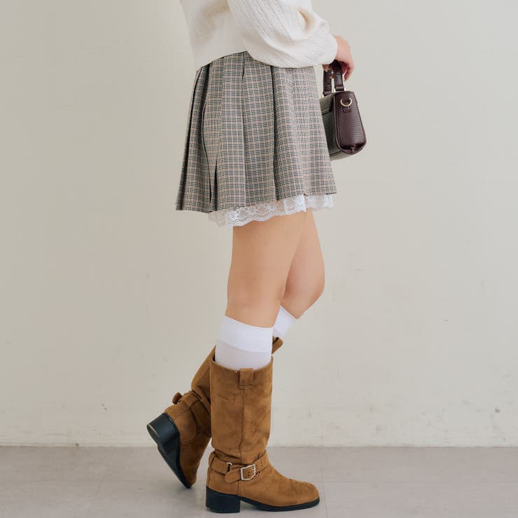 【セットアップ対応】裾レースプリーツスカート | RMAF　NICE CLAUP / OLIVE des OLIVE | 詳細画像14 