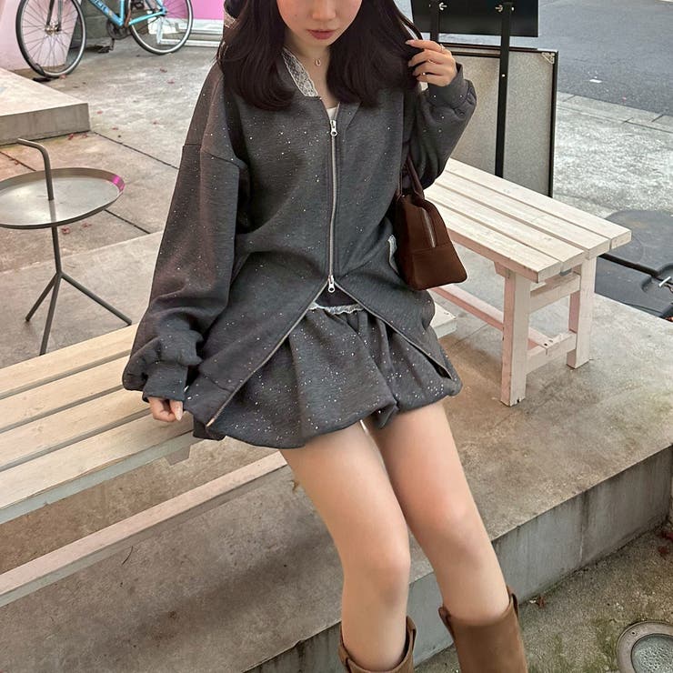 【セットアップ対応】レースバルーンミニスカート | RMAF　NICE CLAUP / OLIVE des OLIVE | 詳細画像6 