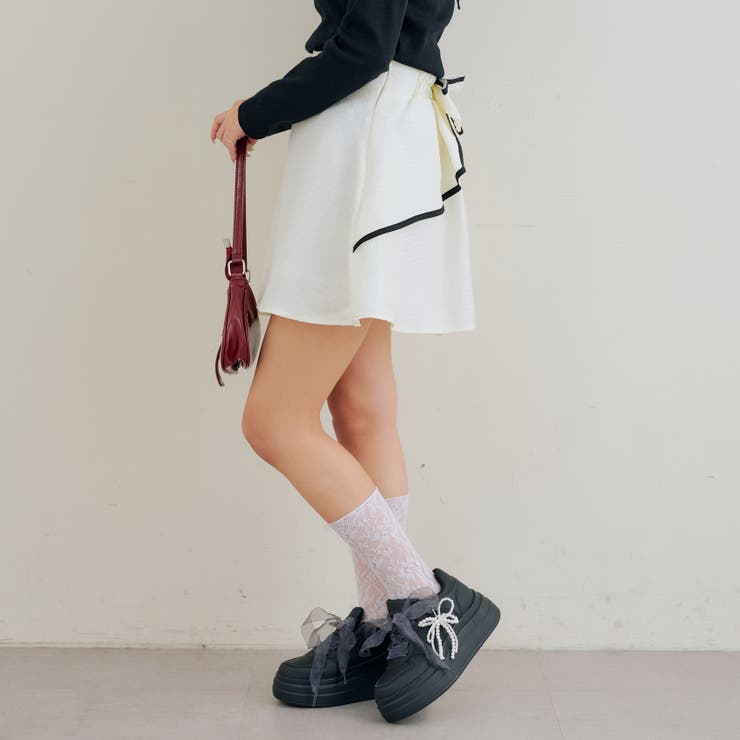 バックリボンモチーフミニスカート | RMAF　NICE CLAUP / OLIVE des OLIVE | 詳細画像15 