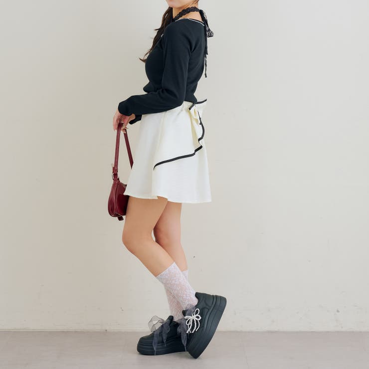 バックリボンモチーフミニスカート | RMAF　NICE CLAUP / OLIVE des OLIVE | 詳細画像19 