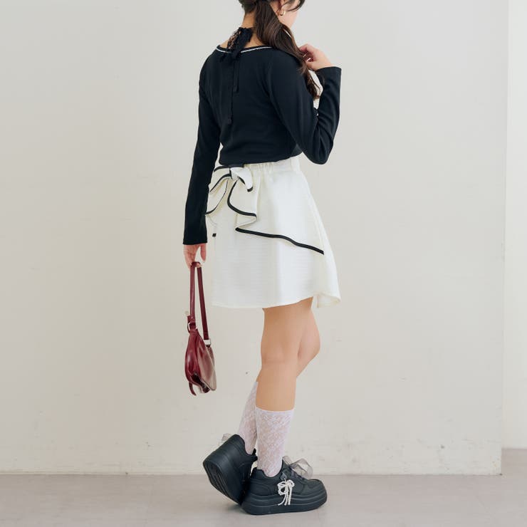 バックリボンモチーフミニスカート | RMAF　NICE CLAUP / OLIVE des OLIVE | 詳細画像21 