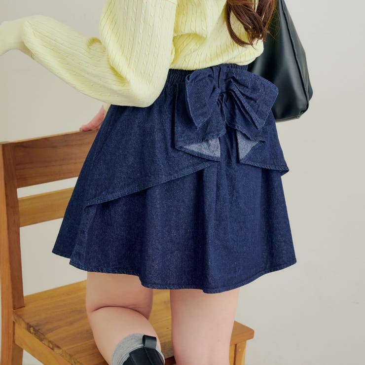 バックリボンモチーフミニスカート | RMAF　NICE CLAUP / OLIVE des OLIVE | 詳細画像22 