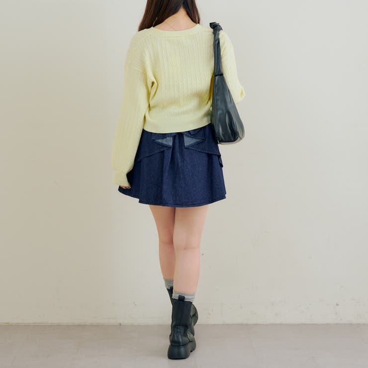 バックリボンモチーフミニスカート | RMAF　NICE CLAUP / OLIVE des OLIVE | 詳細画像31 