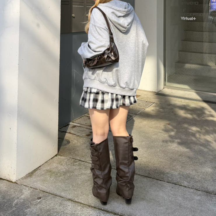 脇リボンミニスカート | NICE CLAUP / OLIVE des OLIVE　OUTLET | 詳細画像3 