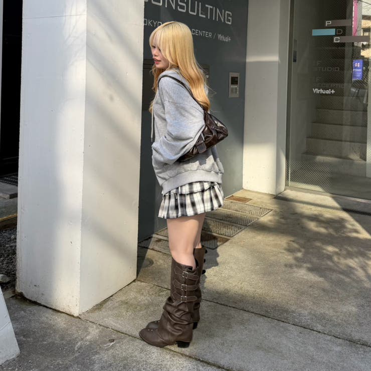 脇リボンミニスカート | NICE CLAUP / OLIVE des OLIVE　OUTLET | 詳細画像10 