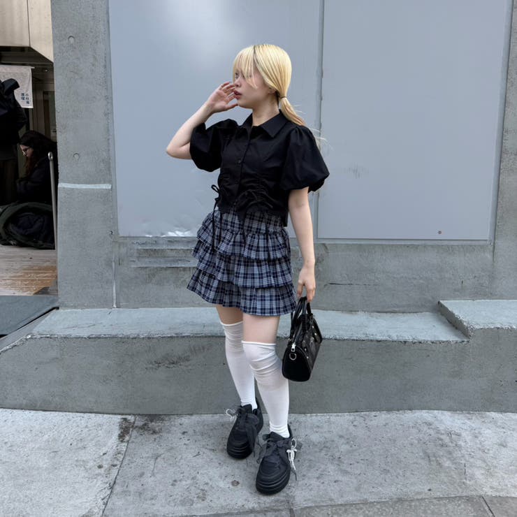 脇リボンミニスカート | NICE CLAUP / OLIVE des OLIVE　OUTLET | 詳細画像23 