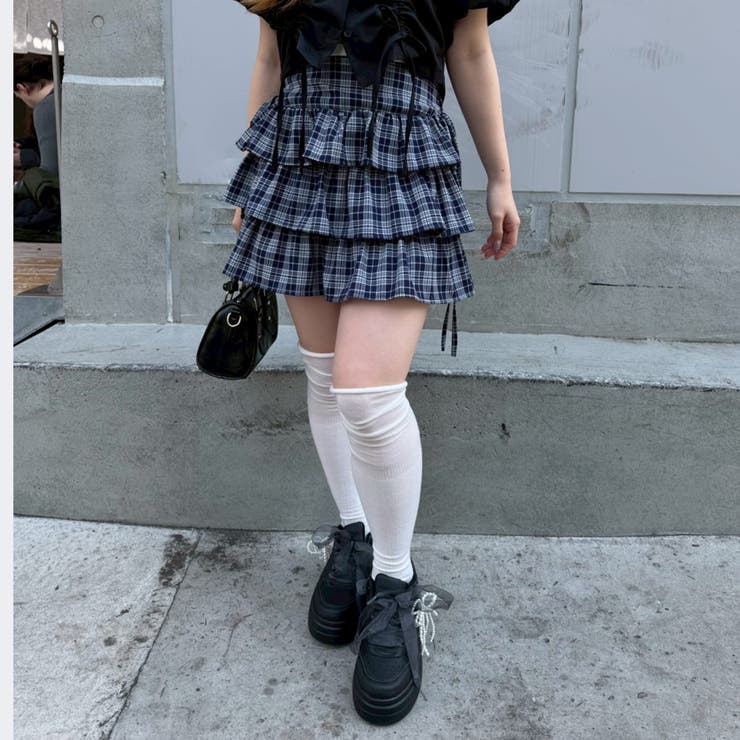 脇リボンミニスカート | NICE CLAUP / OLIVE des OLIVE　OUTLET | 詳細画像24 