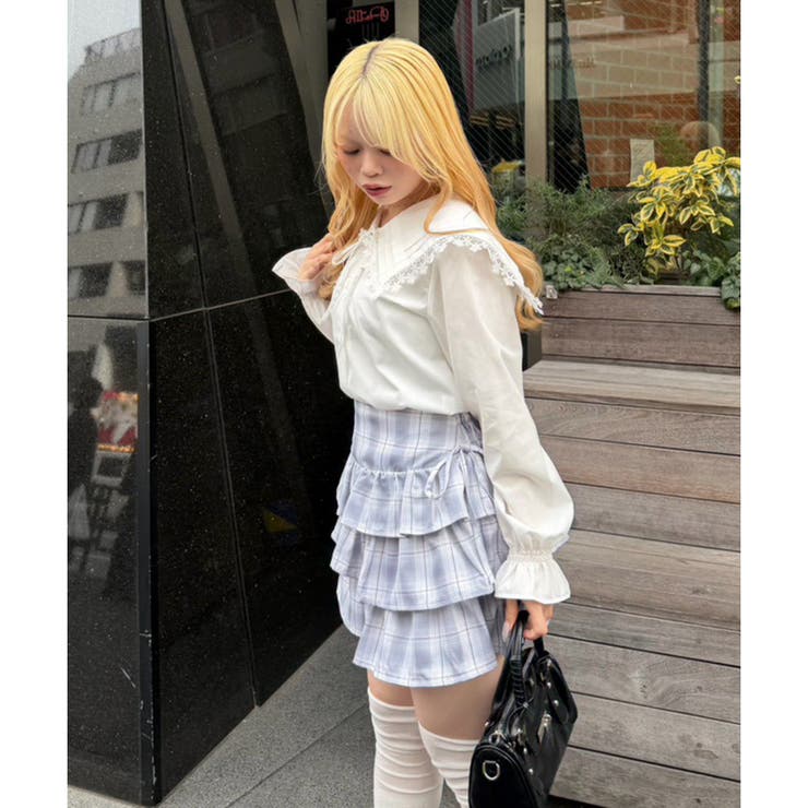 脇リボンミニスカート | NICE CLAUP / OLIVE des OLIVE　OUTLET | 詳細画像42 