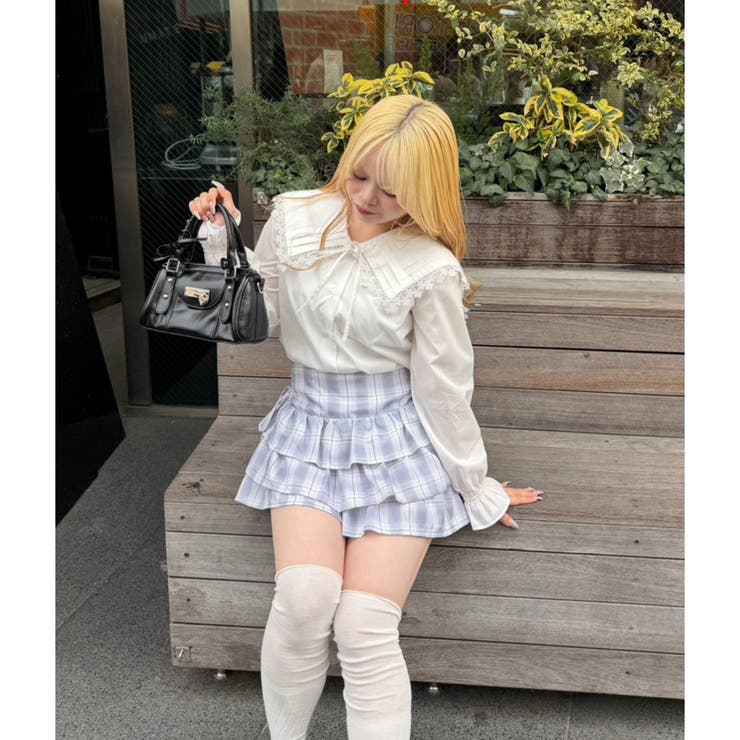 脇リボンミニスカート | NICE CLAUP / OLIVE des OLIVE　OUTLET | 詳細画像43 