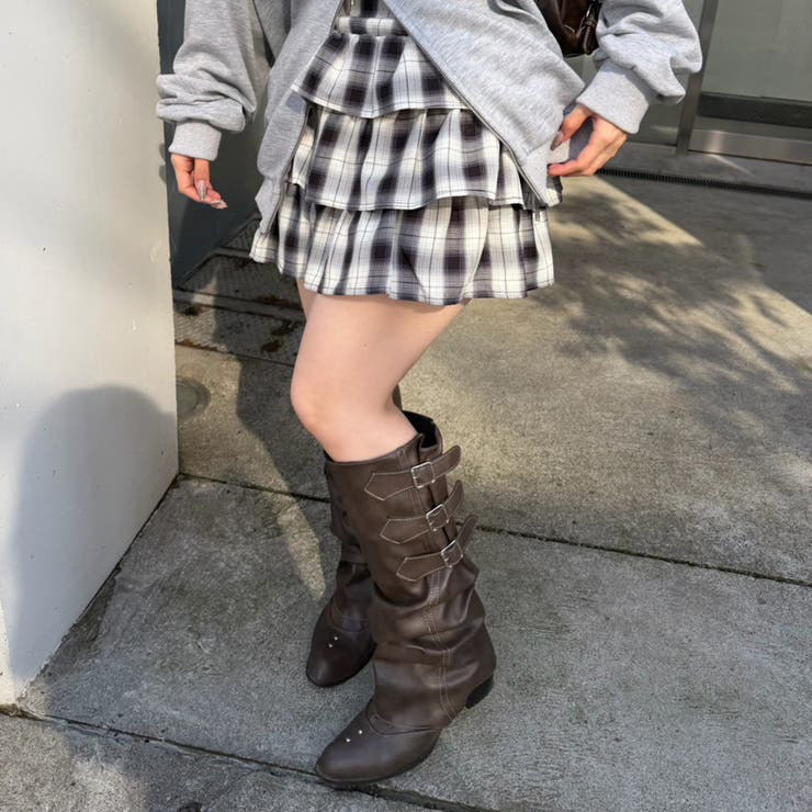 ブラック | 脇リボンミニスカート | NICE CLAUP / OLIVE des OLIVE　OUTLET