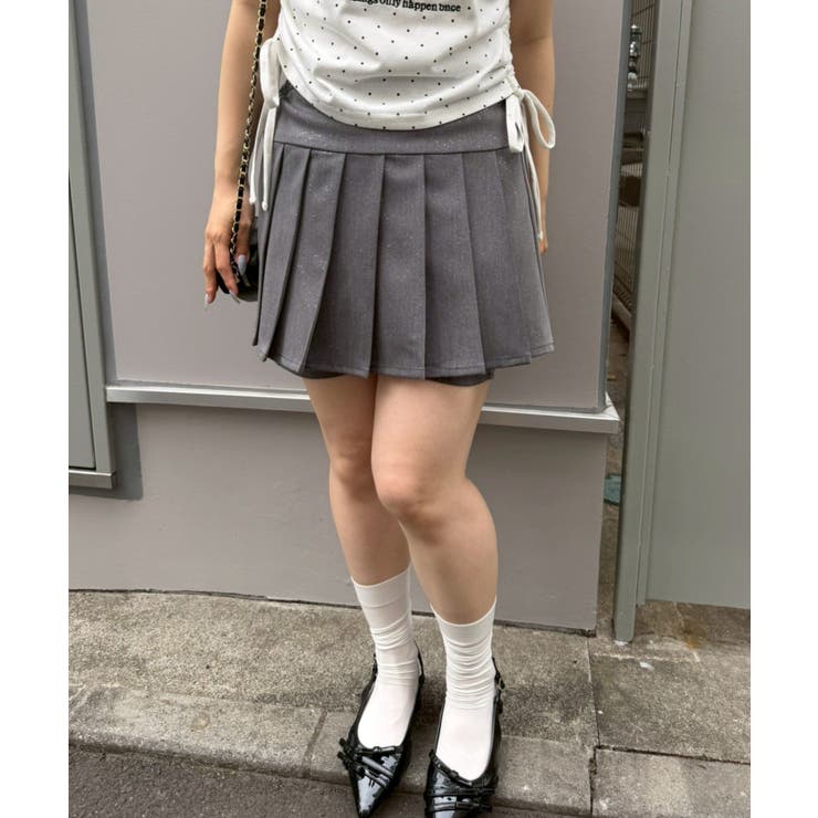 キラキラプリーツスカパン | NICE CLAUP / OLIVE des OLIVE　OUTLET | 詳細画像2 