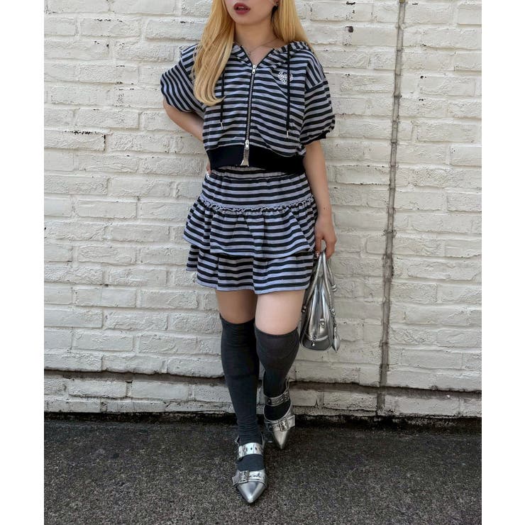 【セットアップ対応】ティアードミニスカート | NICE CLAUP / OLIVE des OLIVE　OUTLET | 詳細画像7 