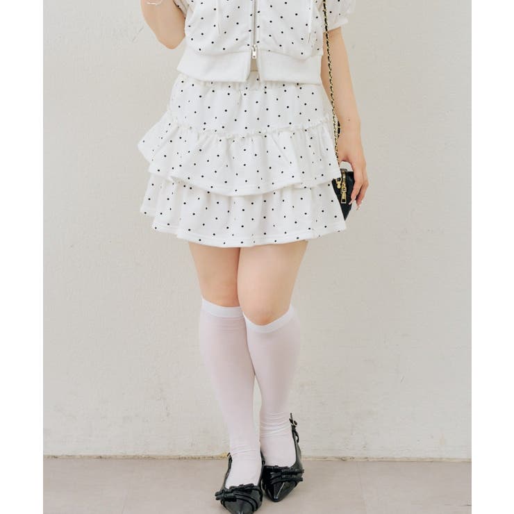 【セットアップ対応】ティアードミニスカート | NICE CLAUP / OLIVE des OLIVE　OUTLET | 詳細画像12 