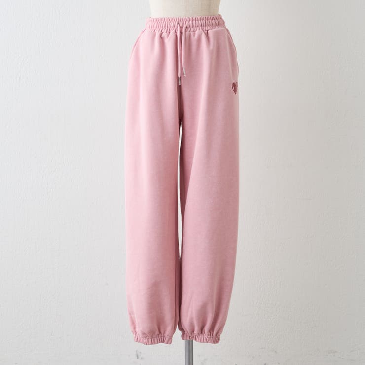 ピンク | 【セットアップ対応】ピグメント風スウェットパンツ | RMAF　NICE CLAUP / OLIVE des OLIVE