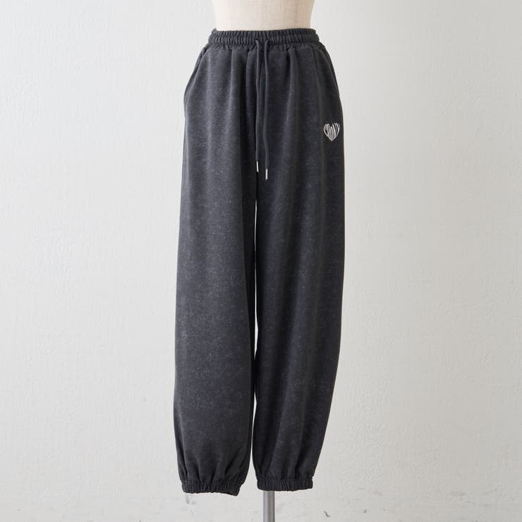 チャコール | 【セットアップ対応】ピグメント風スウェットパンツ | RMAF　NICE CLAUP / OLIVE des OLIVE