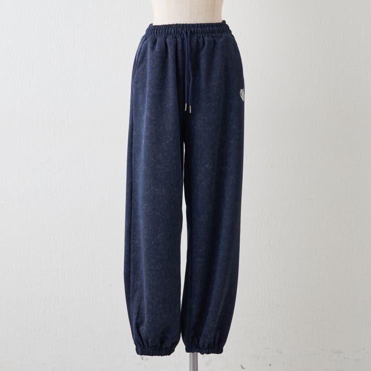 ネイビー | 【セットアップ対応】ピグメント風スウェットパンツ | RMAF　NICE CLAUP / OLIVE des OLIVE