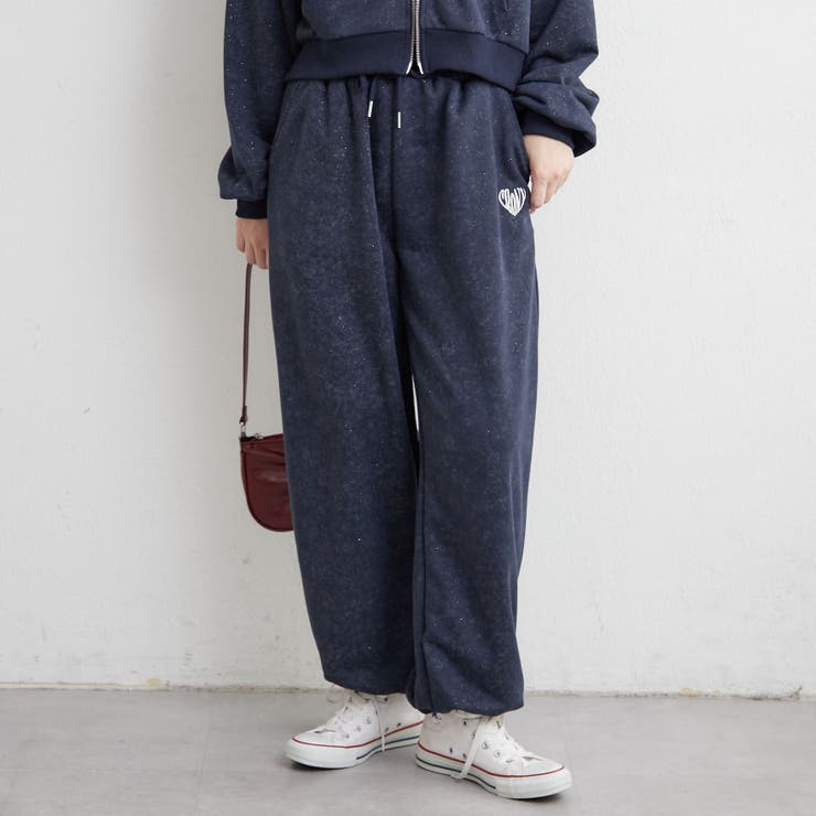 ネイビー | 【セットアップ対応】ピグメント風スウェットパンツ | RMAF　NICE CLAUP / OLIVE des OLIVE