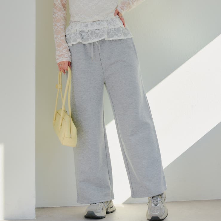 【セットアップ対応】バックロゴラインストーン付スウェットパンツ | RMAF　NICE CLAUP / OLIVE des OLIVE | 詳細画像11 