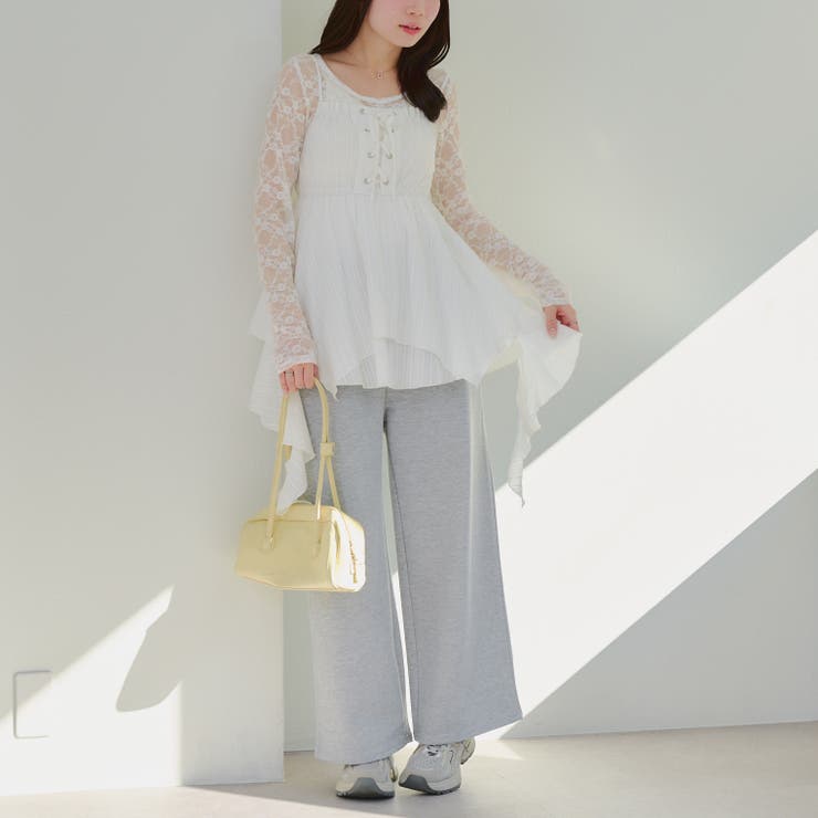 【セットアップ対応】バックロゴラインストーン付スウェットパンツ | RMAF　NICE CLAUP / OLIVE des OLIVE | 詳細画像15 