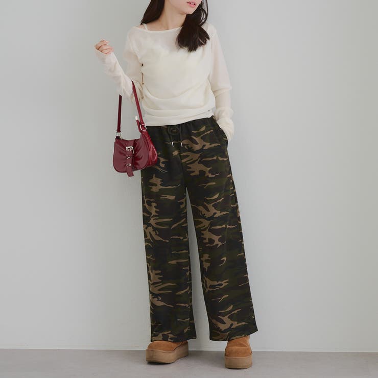 【セットアップ対応】バックロゴラインストーン付スウェットパンツ | RMAF　NICE CLAUP / OLIVE des OLIVE | 詳細画像32 