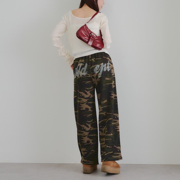 【セットアップ対応】バックロゴラインストーン付スウェットパンツ | RMAF　NICE CLAUP / OLIVE des OLIVE | 詳細画像35 