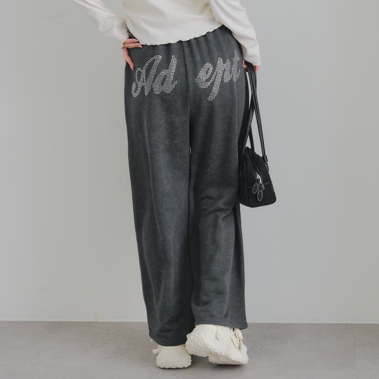 【セットアップ対応】バックロゴラインストーン付スウェットパンツ | RMAF　NICE CLAUP / OLIVE des OLIVE | 詳細画像5 