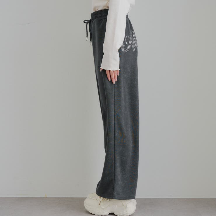 【セットアップ対応】バックロゴラインストーン付スウェットパンツ | RMAF　NICE CLAUP / OLIVE des OLIVE | 詳細画像37 