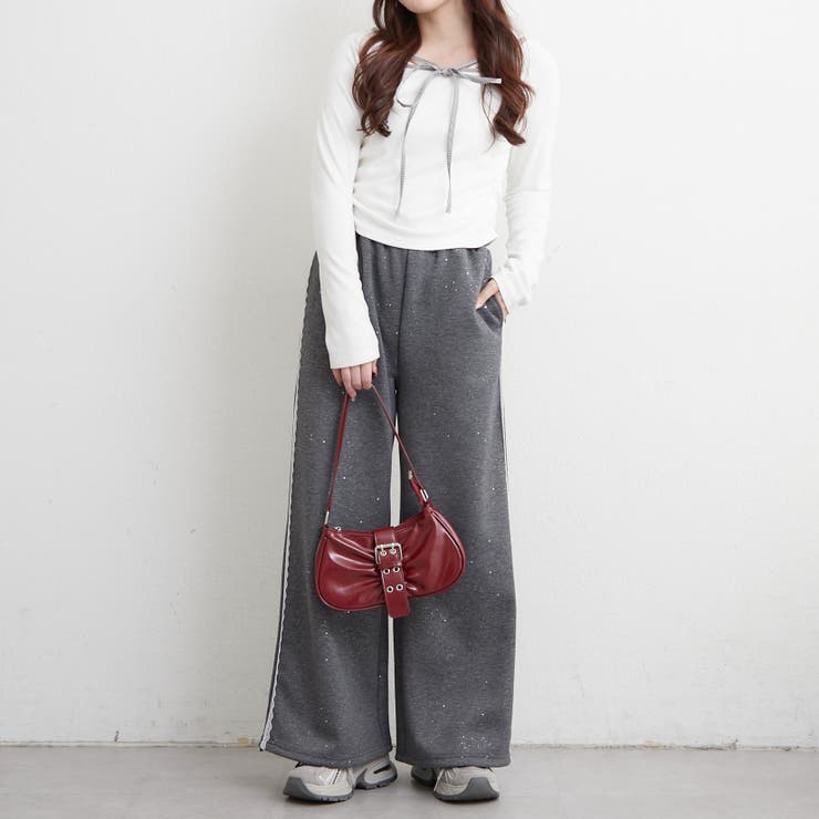 【セットアップ対応】サイドレーススウェットパンツ | RMAF　NICE CLAUP / OLIVE des OLIVE | 詳細画像7 