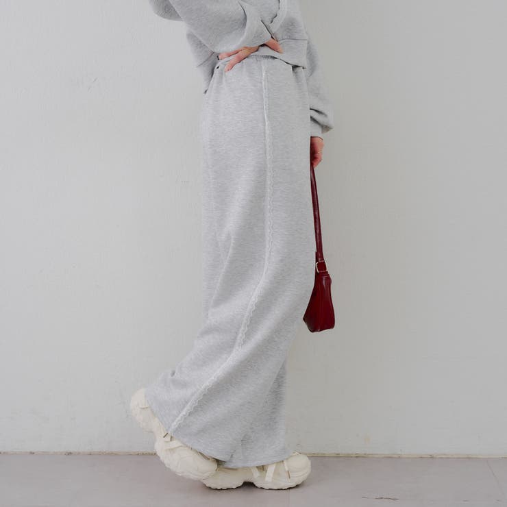 オートミール | 【セットアップ対応】サイドレーススウェットパンツ | RMAF　NICE CLAUP / OLIVE des OLIVE