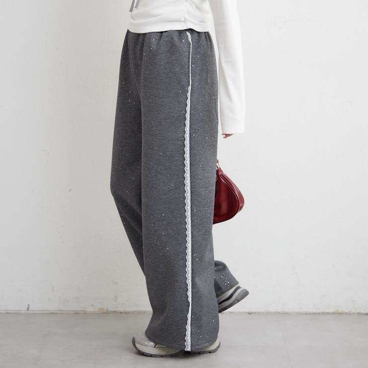 【セットアップ対応】サイドレーススウェットパンツ | RMAF　NICE CLAUP / OLIVE des OLIVE | 詳細画像4 