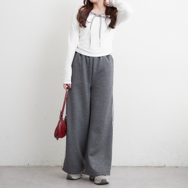 【セットアップ対応】サイドレーススウェットパンツ | RMAF　NICE CLAUP / OLIVE des OLIVE | 詳細画像6 