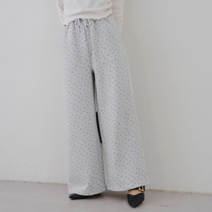 花柄 | 【セットアップ対応】サイドレーススウェットパンツ | RMAF　NICE CLAUP / OLIVE des OLIVE