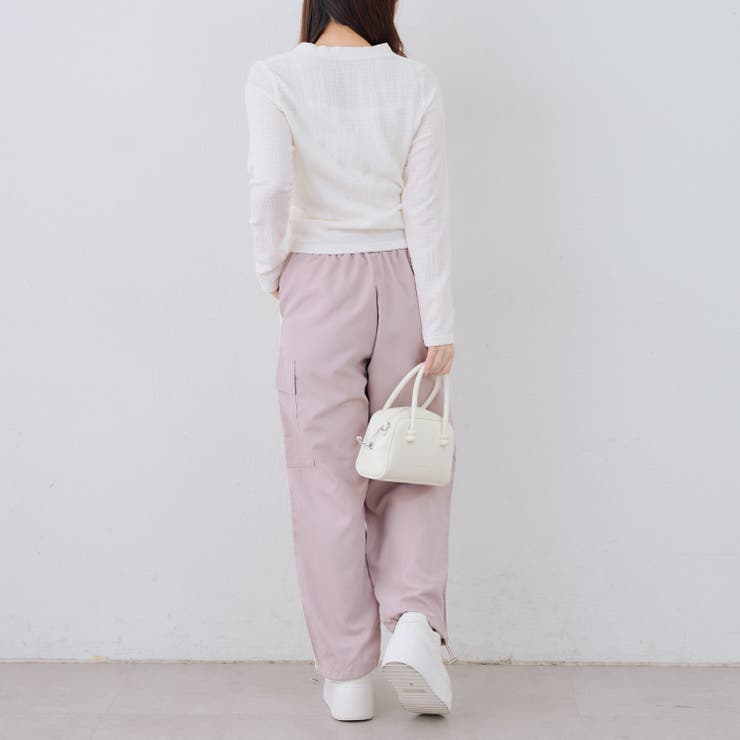 脇ライン入りカーゴパンツ | RMAF　NICE CLAUP / OLIVE des OLIVE | 詳細画像9 