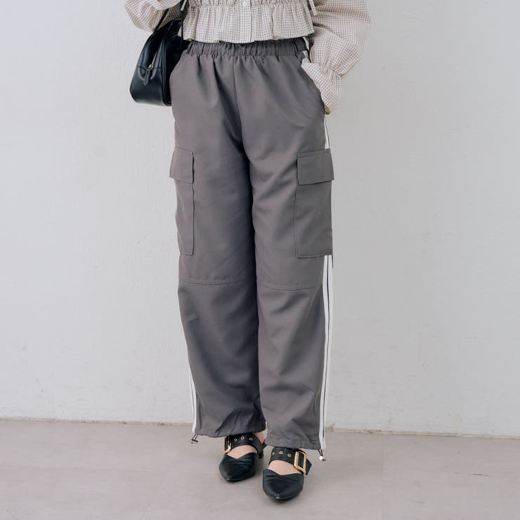 脇ライン入りカーゴパンツ | RMAF　NICE CLAUP / OLIVE des OLIVE | 詳細画像10 