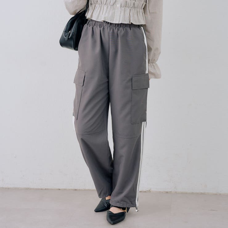 脇ライン入りカーゴパンツ | RMAF　NICE CLAUP / OLIVE des OLIVE | 詳細画像11 