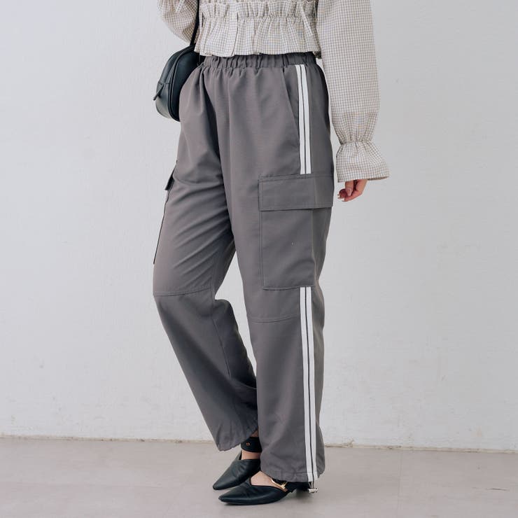 脇ライン入りカーゴパンツ | RMAF　NICE CLAUP / OLIVE des OLIVE | 詳細画像12 