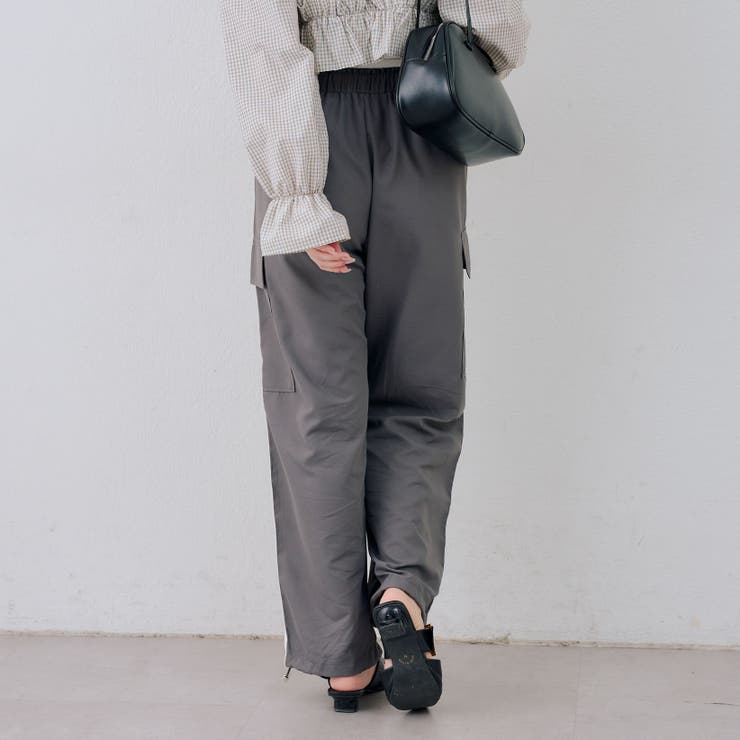 脇ライン入りカーゴパンツ | RMAF　NICE CLAUP / OLIVE des OLIVE | 詳細画像13 