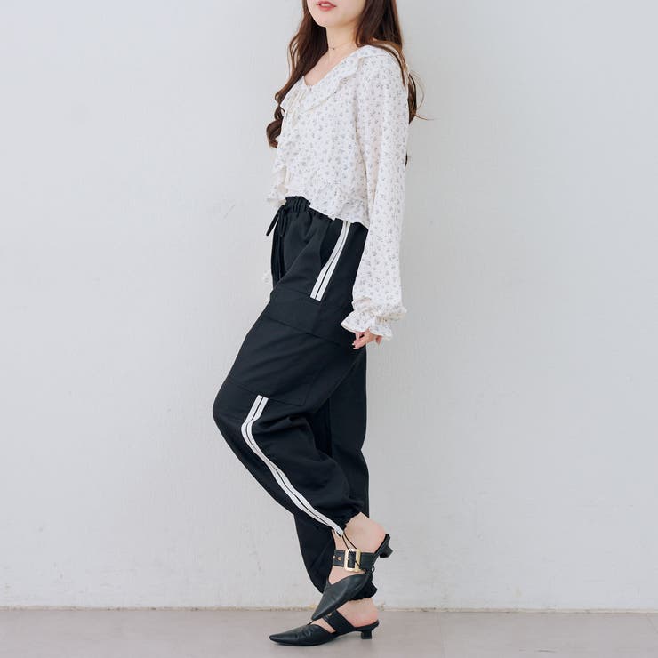 脇ライン入りカーゴパンツ | RMAF　NICE CLAUP / OLIVE des OLIVE | 詳細画像24 